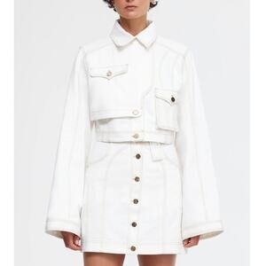 Acler White Jean Jacket